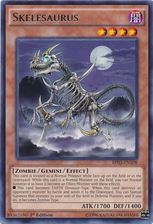 Skelesaurus BP03-EN108 card from Battle Pack 3: Monster League