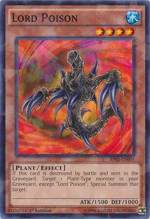 Lord Poison (Shatterfoil) BP03-EN009 card from Battle Pack 3: Monster League