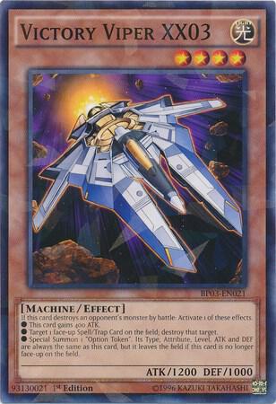 Victory Viper XX03 (Shatterfoil) BP03-EN021 card from Battle Pack 3: Monster League