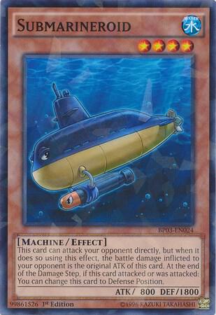 Submarineroid (Shatterfoil) BP03-EN024 card from Battle Pack 3: Monster League