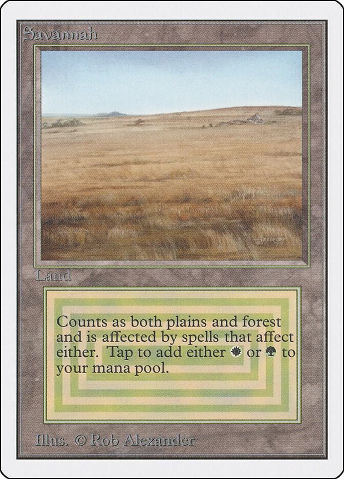 Savannah card from Unlimited Edition