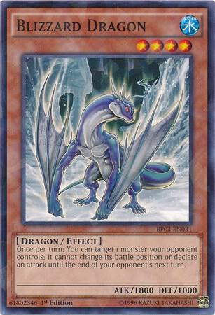 Blizzard Dragon (Shatterfoil) BP03-EN031 card from Battle Pack 3: Monster League