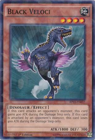 Black Veloci (Shatterfoil) BP03-EN037 card from Battle Pack 3: Monster League