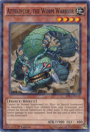 Aztekipede, the Worm Warrior (Shatterfoil) BP03-EN041 card from Battle Pack 3: Monster League