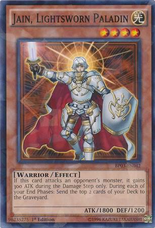 Jain, Lightsworn Paladin (Shatterfoil) BP03-EN042 card from Battle Pack 3: Monster League