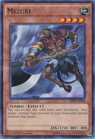 Mezuki (Shatterfoil) BP03-EN046 card from Battle Pack 3: Monster League