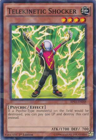 Telekinetic Shocker (Shatterfoil) BP03-EN048 card from Battle Pack 3: Monster League