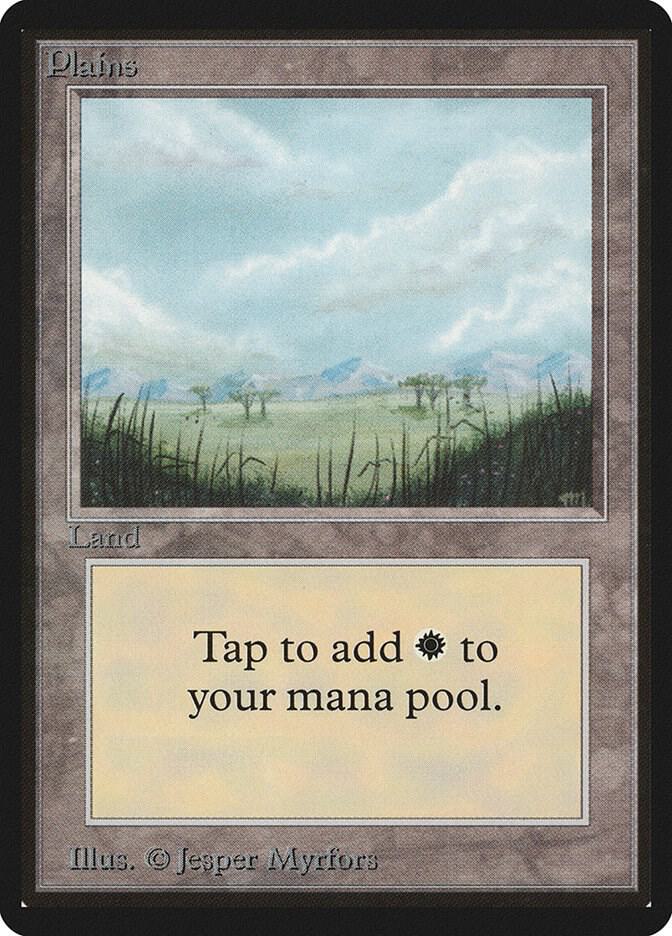 Plains (B) card from Beta Edition