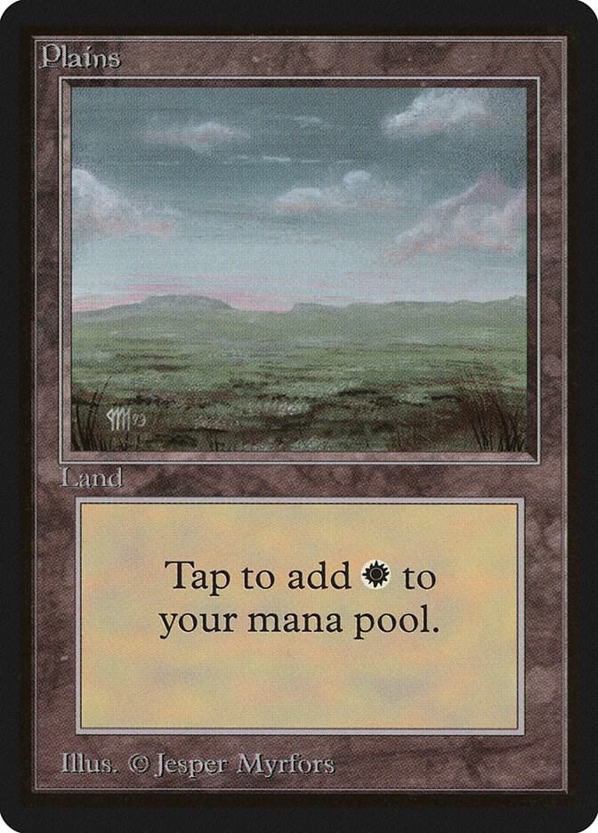 Plains (C) card from Beta Edition