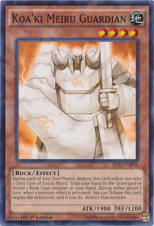 Koa'ki Meiru Guardian (Shatterfoil) BP03-EN056 card from Battle Pack 3: Monster League