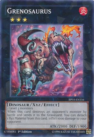 Grenosaurus (Shatterfoil) BP03-EN116 card from Battle Pack 3: Monster League