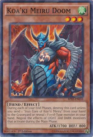 Koa'ki Meiru Doom (Shatterfoil) BP03-EN058 card from Battle Pack 3: Monster League
