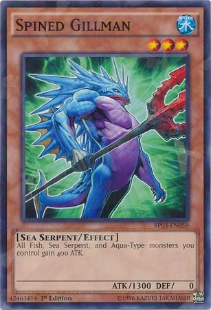 Spined Gillman (Shatterfoil) BP03-EN059 card from Battle Pack 3: Monster League