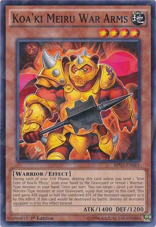 Koa'ki Meiru War Arms (Shatterfoil) BP03-EN061 card from Battle Pack 3: Monster League