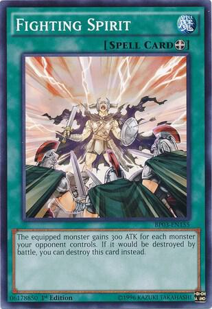 Fighting Spirit BP03-EN155 card from Battle Pack 3: Monster League