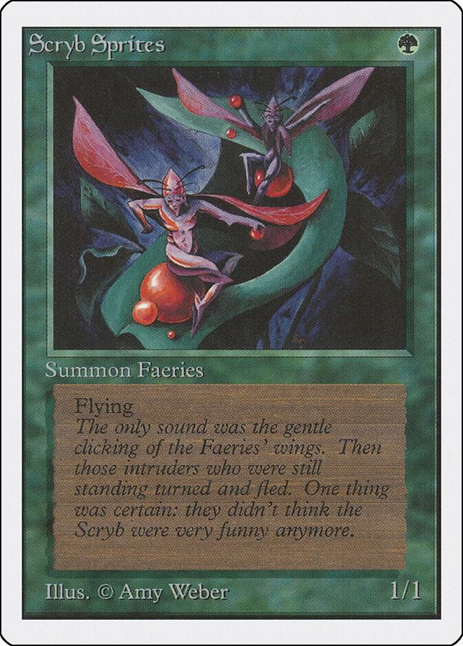 Scryb Sprites card from Unlimited Edition