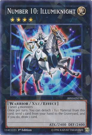 Number 10: Illumiknight (Shatterfoil) BP03-EN118 card from Battle Pack 3: Monster League