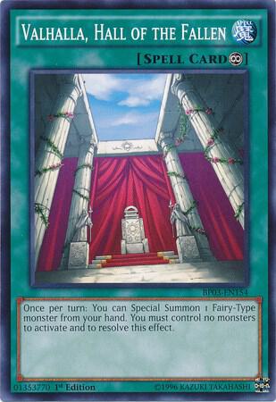 Valhalla, Hall of the Fallen BP03-EN154 card from Battle Pack 3: Monster League