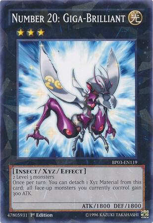 Number 20: Giga-Brilliant (Shatterfoil) BP03-EN119 card from Battle Pack 3: Monster League
