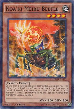Koa'ki Meiru Beetle (Shatterfoil) BP03-EN066 card from Battle Pack 3: Monster League