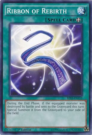 Ribbon of Rebirth BP03-EN153 card from Battle Pack 3: Monster League