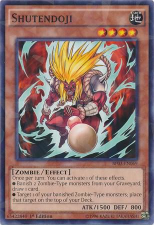 Shutendoji (Shatterfoil) BP03-EN069 card from Battle Pack 3: Monster League