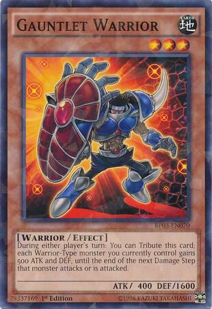 Gauntlet Warrior (Shatterfoil) BP03-EN070 card from Battle Pack 3: Monster League