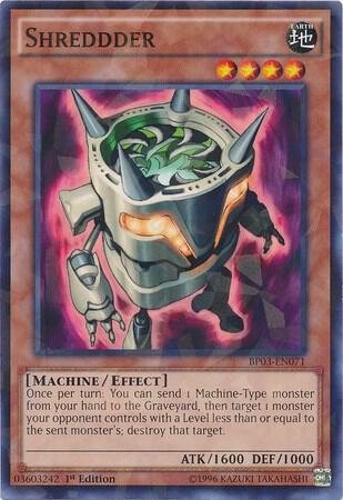 Shreddder (Shatterfoil) BP03-EN071 card from Battle Pack 3: Monster League