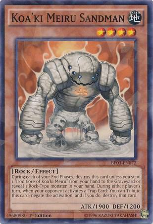 Koa'ki Meiru Sandman (Shatterfoil) BP03-EN072 card from Battle Pack 3: Monster League