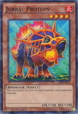 Jurrac Protops (Shatterfoil) BP03-EN073 card from Battle Pack 3: Monster League
