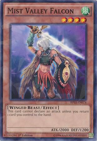 Mist Valley Falcon (Shatterfoil) BP03-EN074 card from Battle Pack 3: Monster League