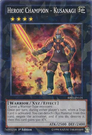 Heroic Champion - Kusanagi (Shatterfoil) BP03-EN125 card from Battle Pack 3: Monster League