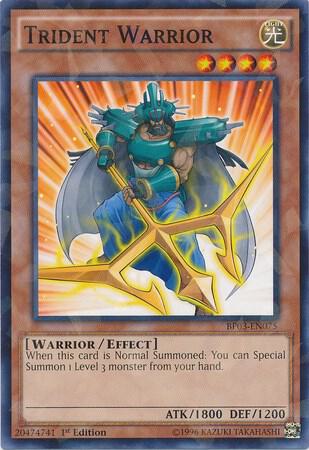 Trident Warrior (Shatterfoil) BP03-EN075 card from Battle Pack 3: Monster League