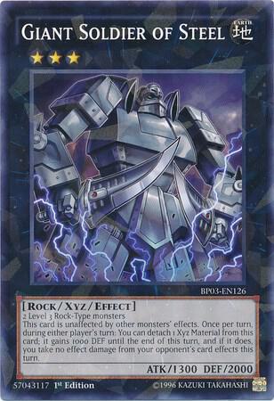 Giant Soldier of Steel (Shatterfoil) BP03-EN126 card from Battle Pack 3: Monster League