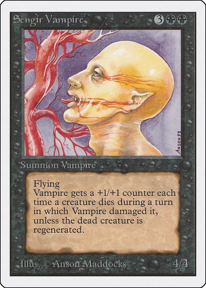 Sengir Vampire card from Unlimited Edition