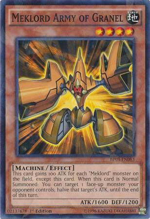 Meklord Army of Granel (Shatterfoil) BP03-EN083 card from Battle Pack 3: Monster League