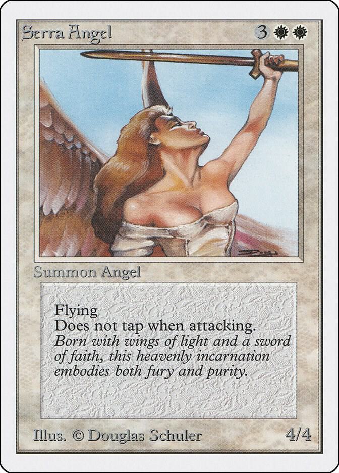 Serra Angel card from Unlimited Edition