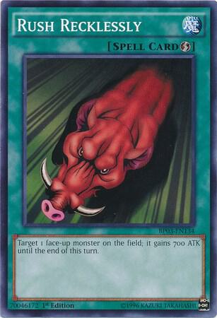 Rush Recklessly BP03-EN134 card from Battle Pack 3: Monster League