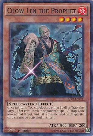 Chow Len the Prophet (Shatterfoil) BP03-EN093 card from Battle Pack 3: Monster League