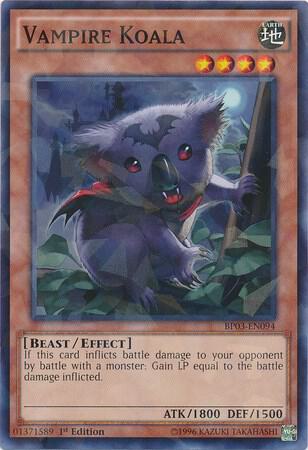 Vampire Koala (Shatterfoil) BP03-EN094 card from Battle Pack 3: Monster League