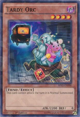 Tardy Orc (Shatterfoil) BP03-EN096 card from Battle Pack 3: Monster League