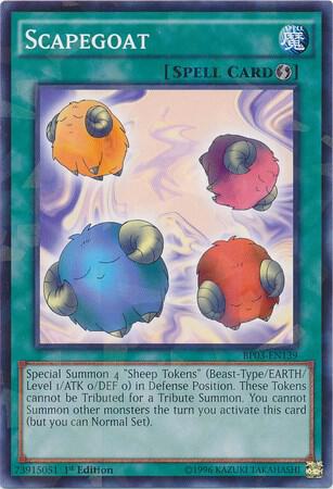 Scapegoat (Shatterfoil) BP03-EN139 card from Battle Pack 3: Monster League
