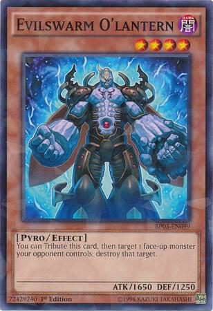 Evilswarm O'lantern (Shatterfoil) BP03-EN099 card from Battle Pack 3: Monster League