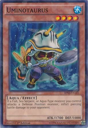 Uminotaurus (Shatterfoil) BP03-EN101 card from Battle Pack 3: Monster League
