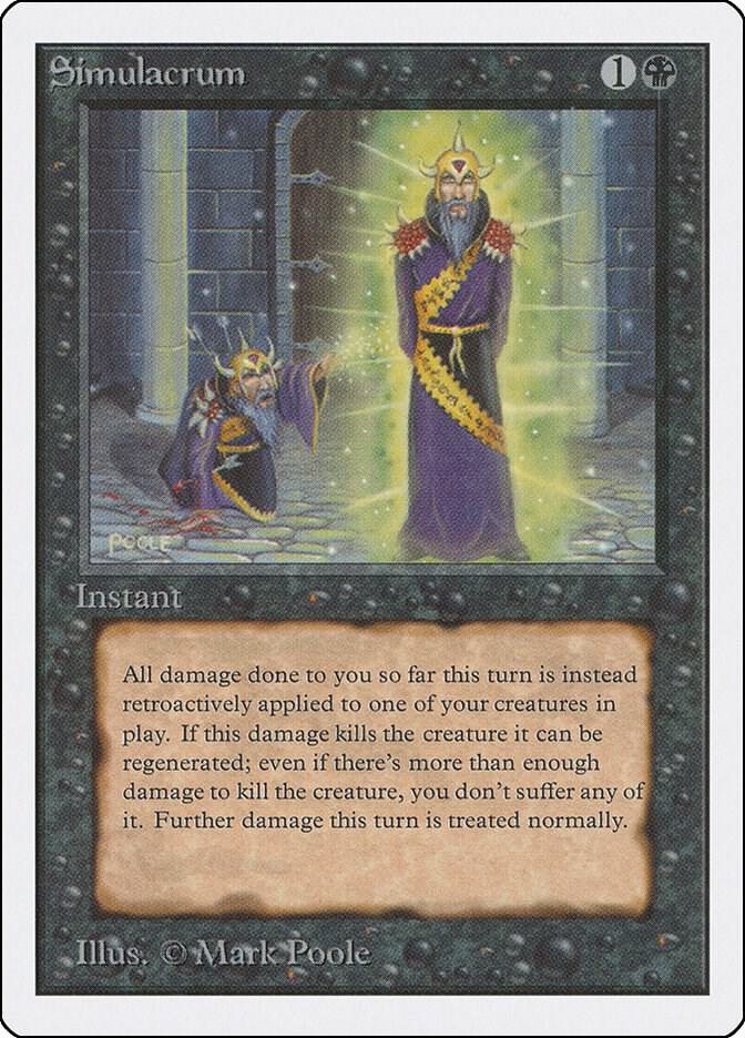 Simulacrum card from Unlimited Edition