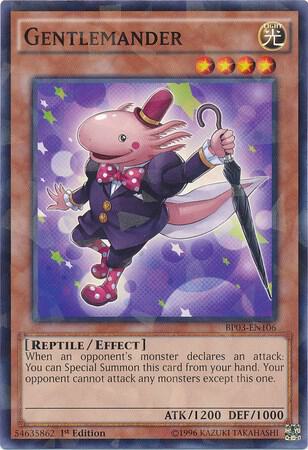 Gentlemander (Shatterfoil) BP03-EN106 card from Battle Pack 3: Monster League