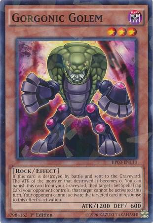 Gorgonic Golem (Shatterfoil) BP03-EN110 card from Battle Pack 3: Monster League