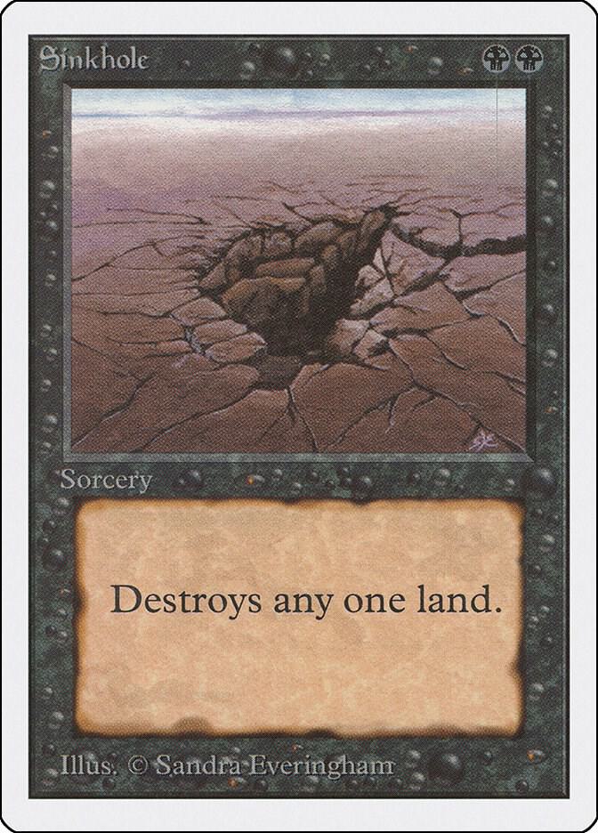 Sinkhole card from Unlimited Edition