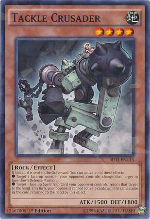 Tackle Crusader (Shatterfoil) BP03-EN113 card from Battle Pack 3: Monster League