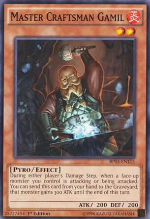 Master Craftsman Gamil BP03-EN115 card from Battle Pack 3: Monster League
